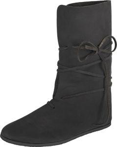 Wikinger Stiefel mit Schnürung, schwarz 42