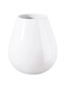 Vase Keramik ASA Selection weiss glänzender Tropfenform Höhe 18cm