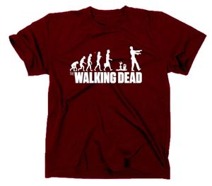 Styletex23 T-Shirt The Walking Dead Evolution Fun, maroon, XXL