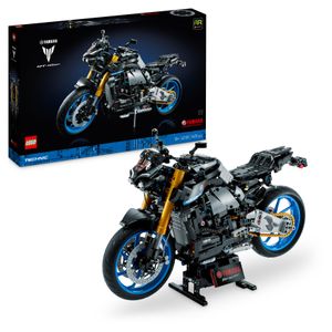 LEGO 42159 Technic Yamaha MT-10 SP Motorrad-Modellbausatz für Erwachsene, authentisches Fahrzeug-Modell mit 4-Zylinder-Motor, funktionsfähiger Lenkung und AR-App, Geschenk für Männer und Frauen