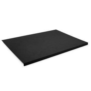 Schreibtischunterlage mit Kantenschutz Leder Schwarz cm 70x50 - Rutschfester Boden - Hergestellt in Italien