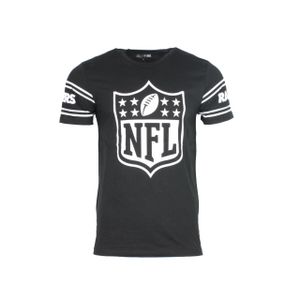 New Era Badge T-Shirt NFL Oakland Raiders Schwarz American Football 11935175 2XS