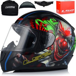 Integralhelm Mopedhelm | LS2 FF353 RAPID II | Motorrad Helm Vollvisierhelm Mopedhelm ECE 22.06 | Motorradhelm Full-Face Helme | XL (61-62cm)