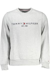 Tommy Hilfiger Herren Logo-Sweatshirt, Grau S