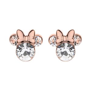 Disney detské náušnice Mickey Mouse Striebro 925 biele kryštály E905104PRWL