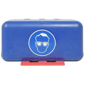 Aufb.Box SECU Mini Standard, f. Augenschutz, blau