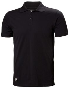 Helly Hansen T-Shirt 79167 Manchester Polo 990 Black-XXXXL