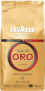 LAVAZZA 1425313001 LAVAZZA Qualita Oro Kaffeebohnen, Arabicabohnen mild, 1,0 kg