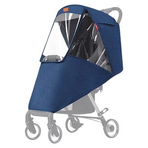 Universal Regenschutz für Kinderwagen - Kinderwagen Windschutz für Regen und Wind, wasserdicht und winddicht EVA Windschutz für Baby Pet(Blau)