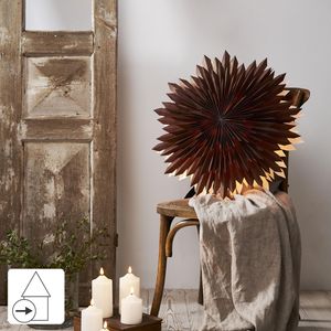 Gwiazda wisząca brązowa ICE 60 cm