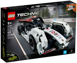 LEGO 42137 Technic Formula E Porsche 99X Electric, Rennauto für Jungen und Mädchen, Modellauto-Bausatz, Spielzeugauto mit Rückziehmotor und AR-App