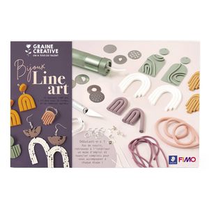 Line Art Schmuck aus Polymerpaste - DIY Box