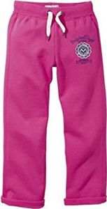 Kinder Mädchen Sweathose Sporthose Trainingshose Jogginghose Pink 134/140
