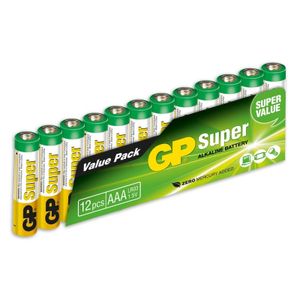 8+4 ks  EMOS Alkalická baterie GP Super AAA (LR03)