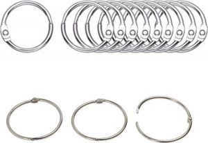 INF Gardinenringe / Metallringe 10 Stk. Silber 15 mm