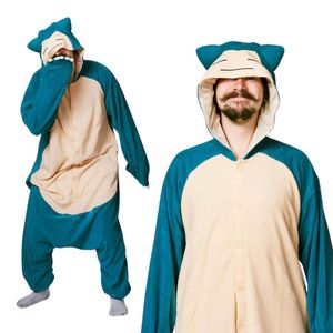 Pyjama Onesie Kigurumi Kostüm für Erwachsene Pokémon Snorlax S: 145 - 155cm