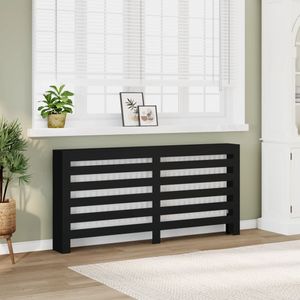 vidaXL Panele grzejnikowe czarne 175x20x82 cm materiał drewnopochodny vidaXL Panele grzejnikowe czarne 175x20x82 cm materiał drewnopochodny
