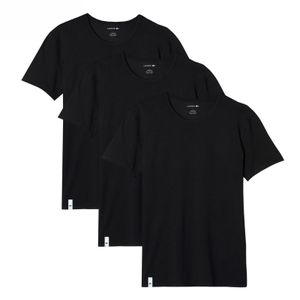 Lacoste Herren 3er-Pack Lounge Essentials Slim T-Shirts, Schwarz XXL