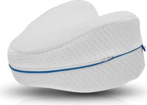 Orthopädisches Beinkissen für Seitenschläfer Memory Foam Waschbar Ergonomisch Weiß