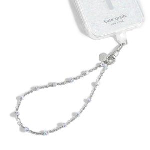 Kate Spade New York Universal Phone Charm Wristlet - Uniwersalna Smyczka Do Telefonu (Dazzle Chain Silver)