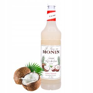 Monin Kokosový sirup 1l sklenená fľaša | Kávový sirup - barista | Sirup na koláče, dezerty, pečivo