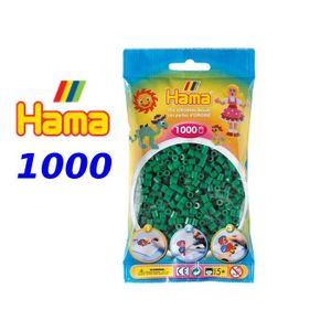 Hama zažehľovacie korálky midi zelené vo vrecku 5,0 mm 1.000 zažehľovacích korálok