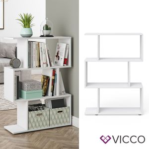 Vicco Raumteiler LEVIO Weiß 70 x 97,4 x 23,8 cm Holzwerkstoff