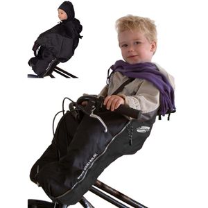 DERYAN Bike-a-way Jepp/Mini Dětské kolo - kryt na kolo - teplá bunda a větrovka + deštný plášť