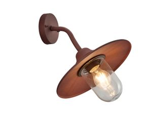 Lampa elewacyjna kinkiet zewnętrzny BRENTA miedziany Trio 201760124