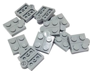 10x LEGO Scharnier hellgrau (2429c01)
