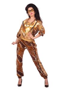 Damen Kostüm 80er Jahre Trainingsanzug Leo Karneval Fasching Gr. 44