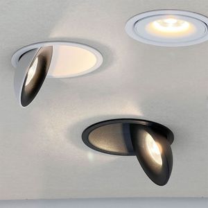 LED Einbaustrahler schwenkbar & Dimmbar, Farbe:Weiß/Schwarz