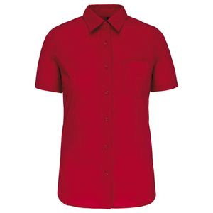 Kariban Damen Popelinebluse Kurzarm K544 classic red XXL