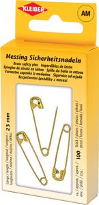 KLEIBER Sicherheitsnadeln Farbe: messing in Metalldose ca. 100 Stück