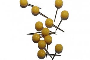 dalipo - Markiernadeln, 50 Stück - Farbe: gelb