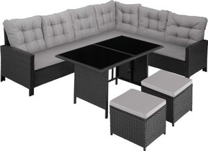Rattan Lounge Barletta für 6 bis 8 Personen widerstandsfähig