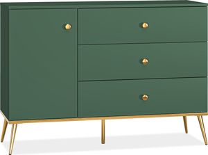 KONSIMO Komodní skříň "ARICIA", zelená, dřevo, elegantní, 120x85x40cm