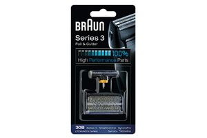 Braun Combi Pack 30B - Náhradná žiletka a zastrihávač - čierna