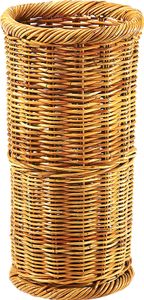 Kobolo Regenschirmständer Schirmständer aus Rattan - lacak - in Handarbeit geflochten - Sonnenschirm Schirmhalter für Gestöcke Taschenschirm Umbrella