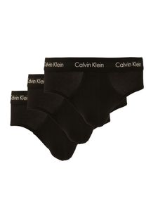 Calvin Klein Pánske spodné prádlo 3 Pack Hip Brief XL Black U2661G