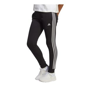 ADIDAS Essentials 3-Streifen French Terry Cuffed Hose Damen schwarz M