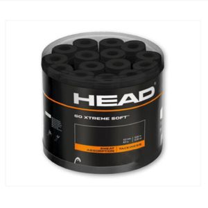 Taśma gripowa do rakiet tenisowych 60 sztuk Czarna HEAD Xtreme Soft RRP: € 120.00