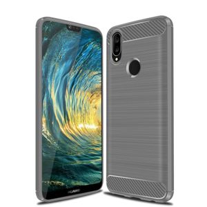 Hülle für Huawei P20 Lite 5.8 Zoll TPU Cover Robuste Schutzhülle Dünn aus weichem flexiblem Material Slim Grau