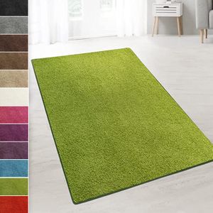 Koberec Shaggy Carpet Barcelona s vysokým měkkým vlasem v barvě Shaggy Curl Optics Green 200x290 cm
