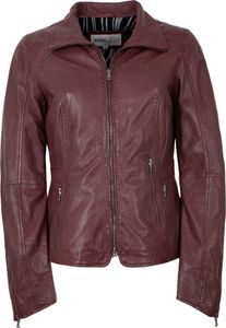 Damen Lederjacke Lammnappa ox-red : 42