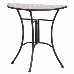Halbrund Tisch Sardena, Anstelltisch, Mosaik Möbel im Mediterrane Stil