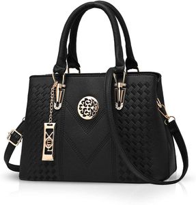 Damenhandtaschen Handtaschen Topgriffe Schultertasche Umhängetaschen Klassische Handtaschen von Frauen Schwarz