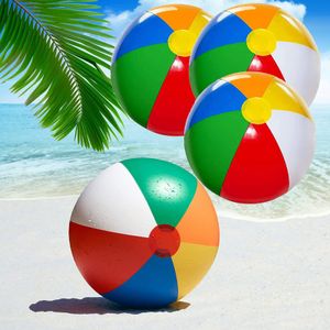 4x Aufblasbare Wasserbälle,30cm Strandball, Beachball in Regenbogenfarben, für Sommeraktivitäten im Freien, Wasserspiele, Schwimmbad-Strandparty