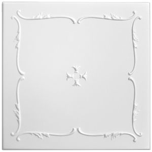 Deckenplatten aus Styropor XPS - WeißeNachbildungplatten leicht & formfest - (10QM Sparpaket NR.12 50x50cm) Feuchtraum Decke Wand Deckenverkleidung weiß