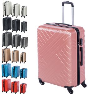 Pink Rot Leichter Trolley Für Mädchen YJTCQC Kofferset Gepäckset 2-teiliges Set Mit Koffer Und Kleiner Umhängetasche mit Passwortsperre,Oval